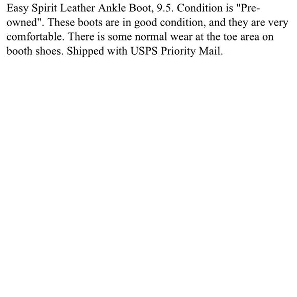 Easy Spirit Leather Ankle Boots, 9.5M - Picture 8 of 8